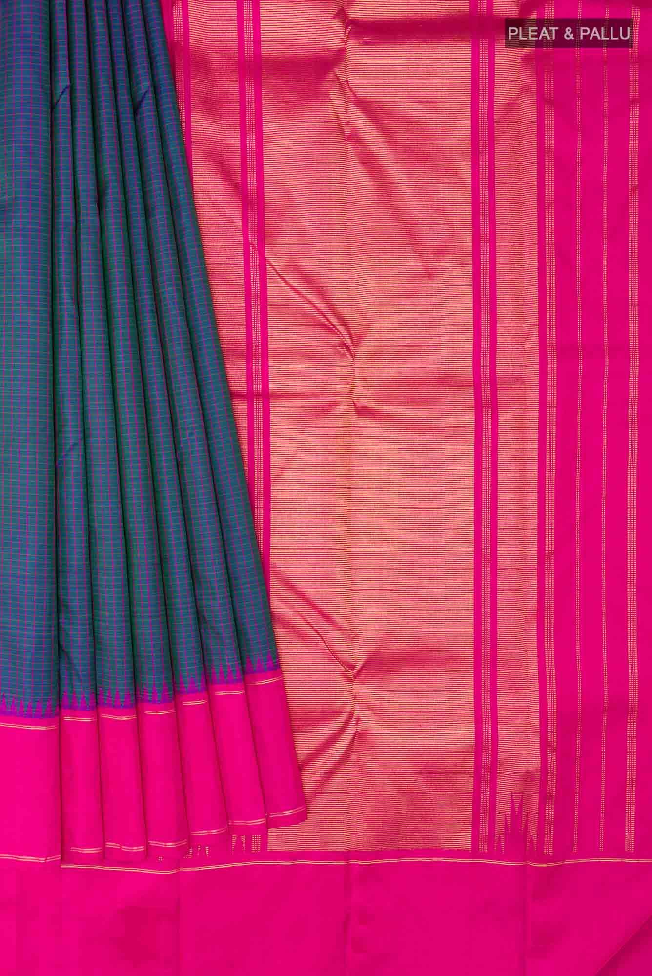 Purple Kanchipuram Silk Saree