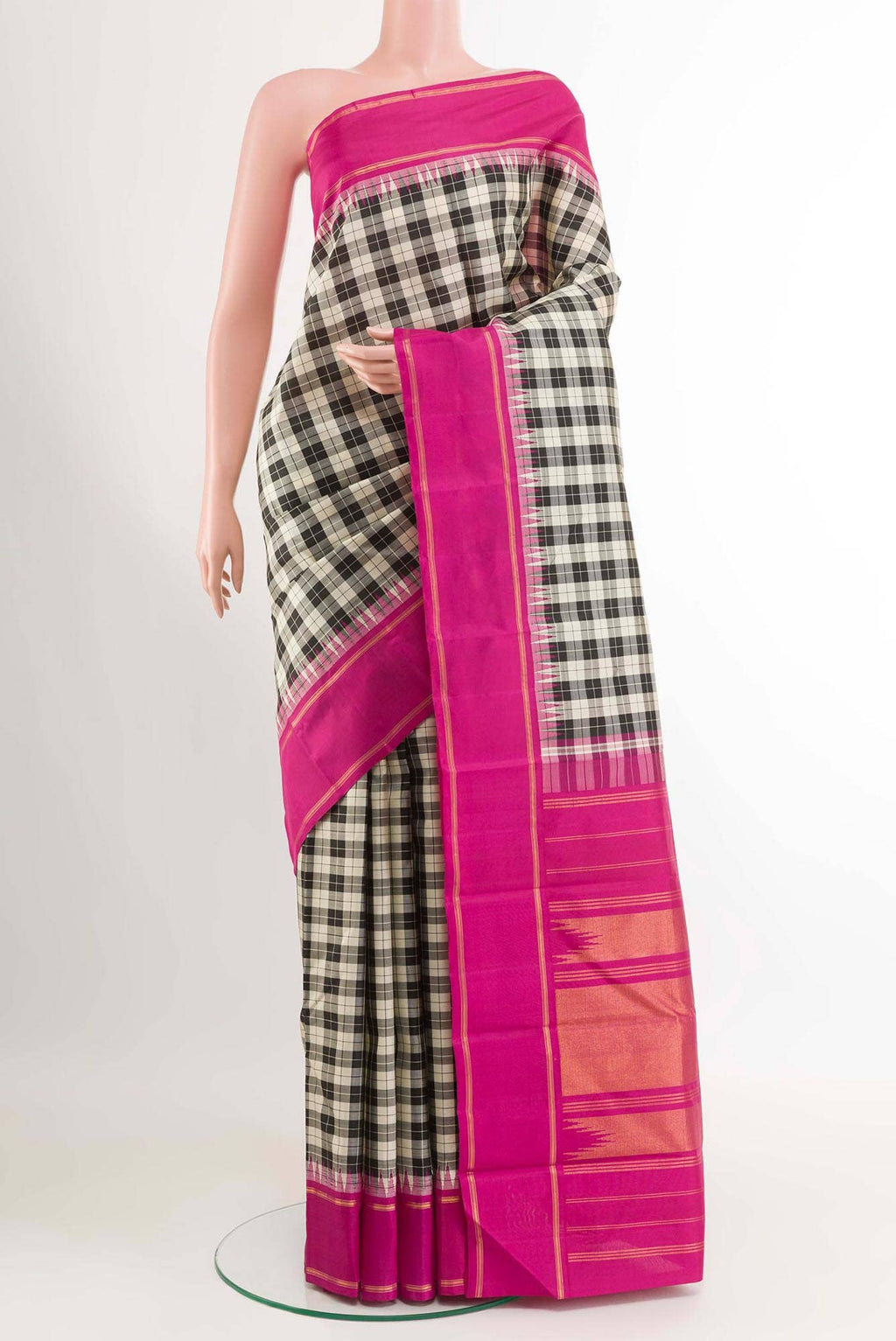 Black Kanchipuram Silk Saree