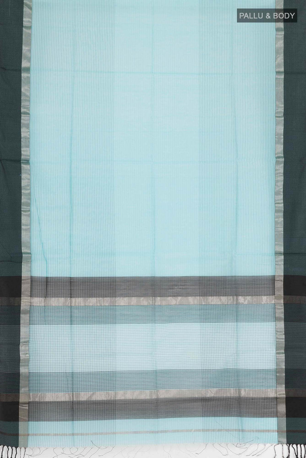 Sky Blue Blended Maheshwari Silk Cotton Saree