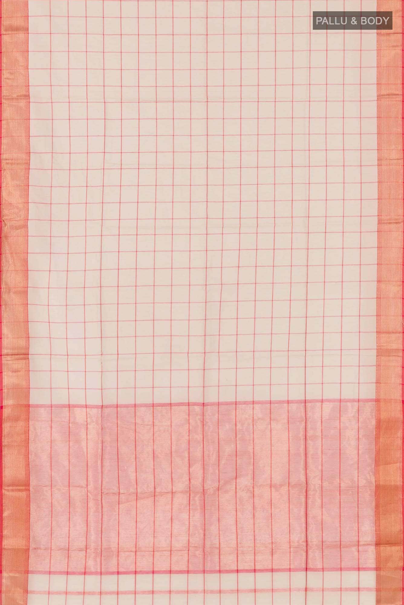 Beige Blended Maheshwari Silk Cotton Saree