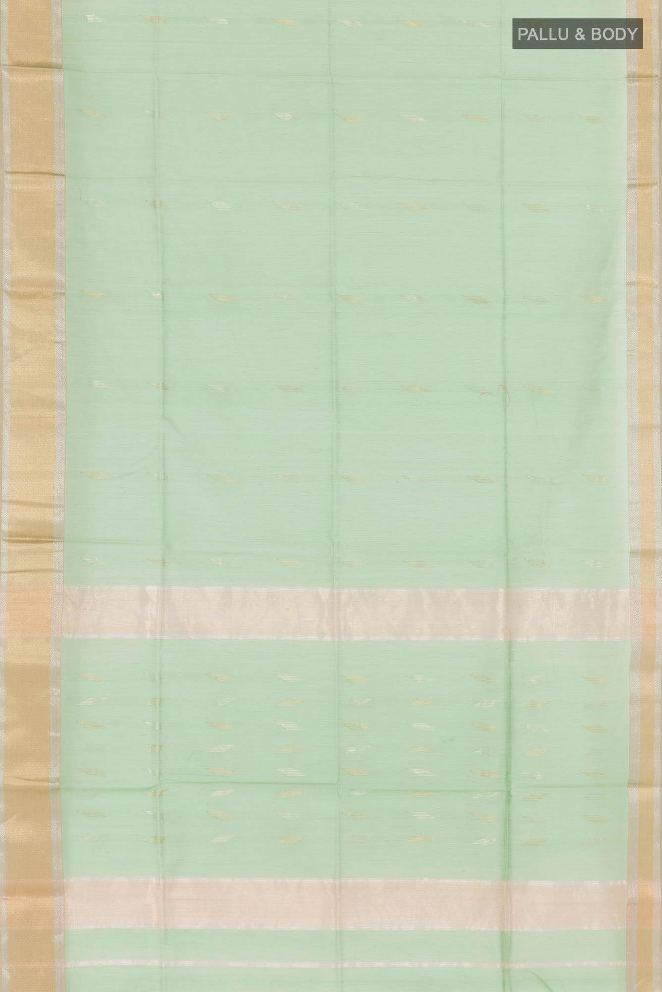 Pista Green Blended Maheshwari Silk Cotton Saree