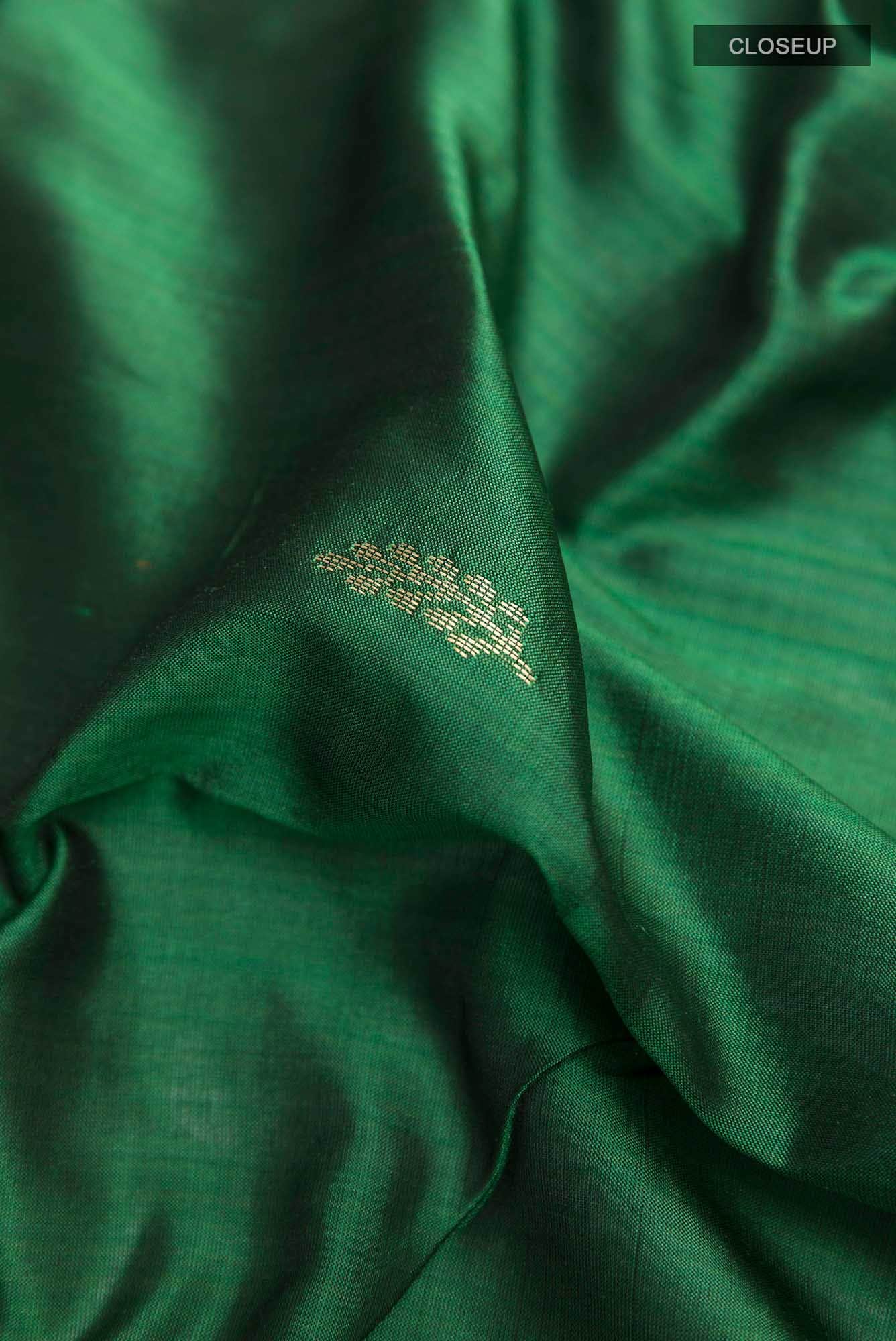 Green Maheshwari Silk Saree