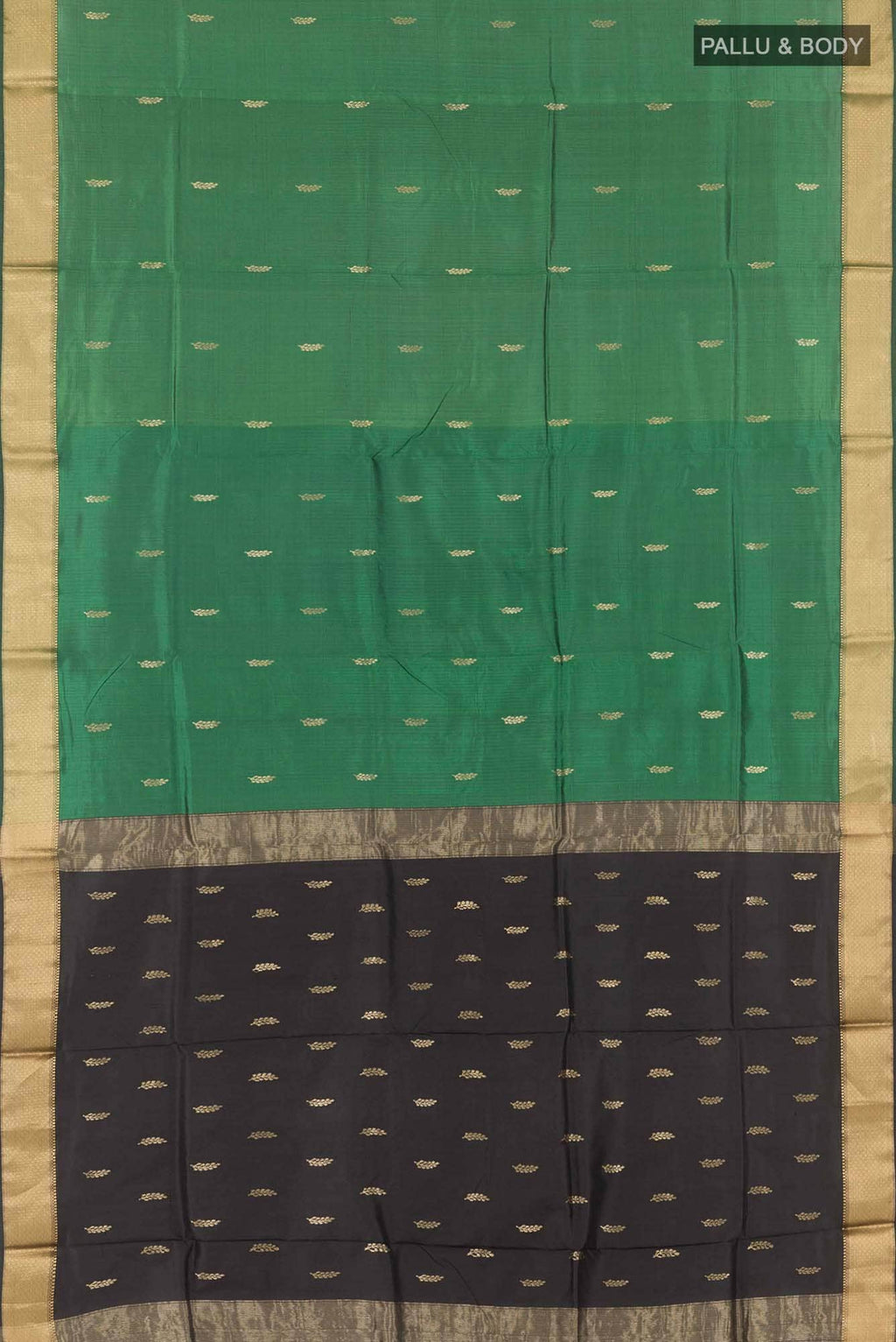 Green Maheshwari Silk Saree