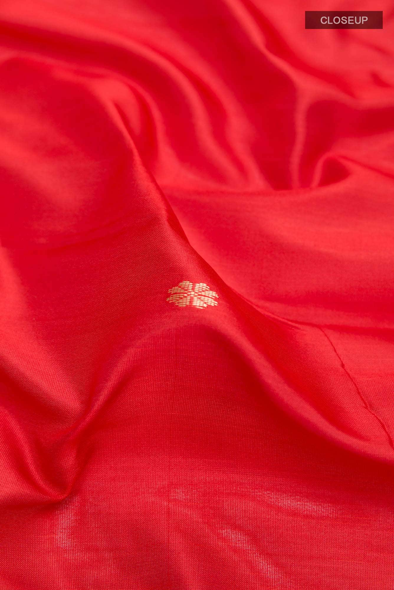 Red Maheshwari Silk Saree