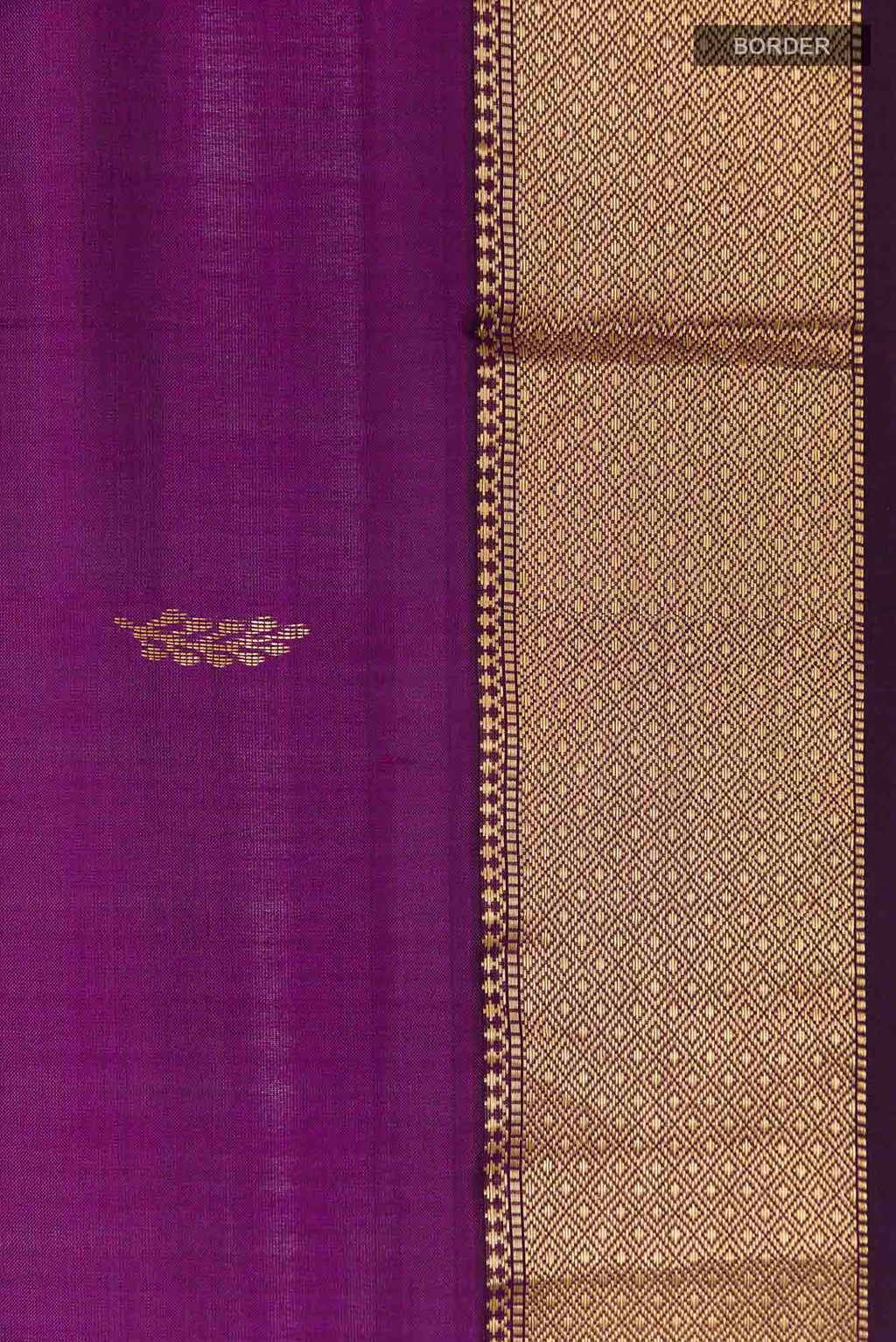 Purple Maheshwari Silk Saree