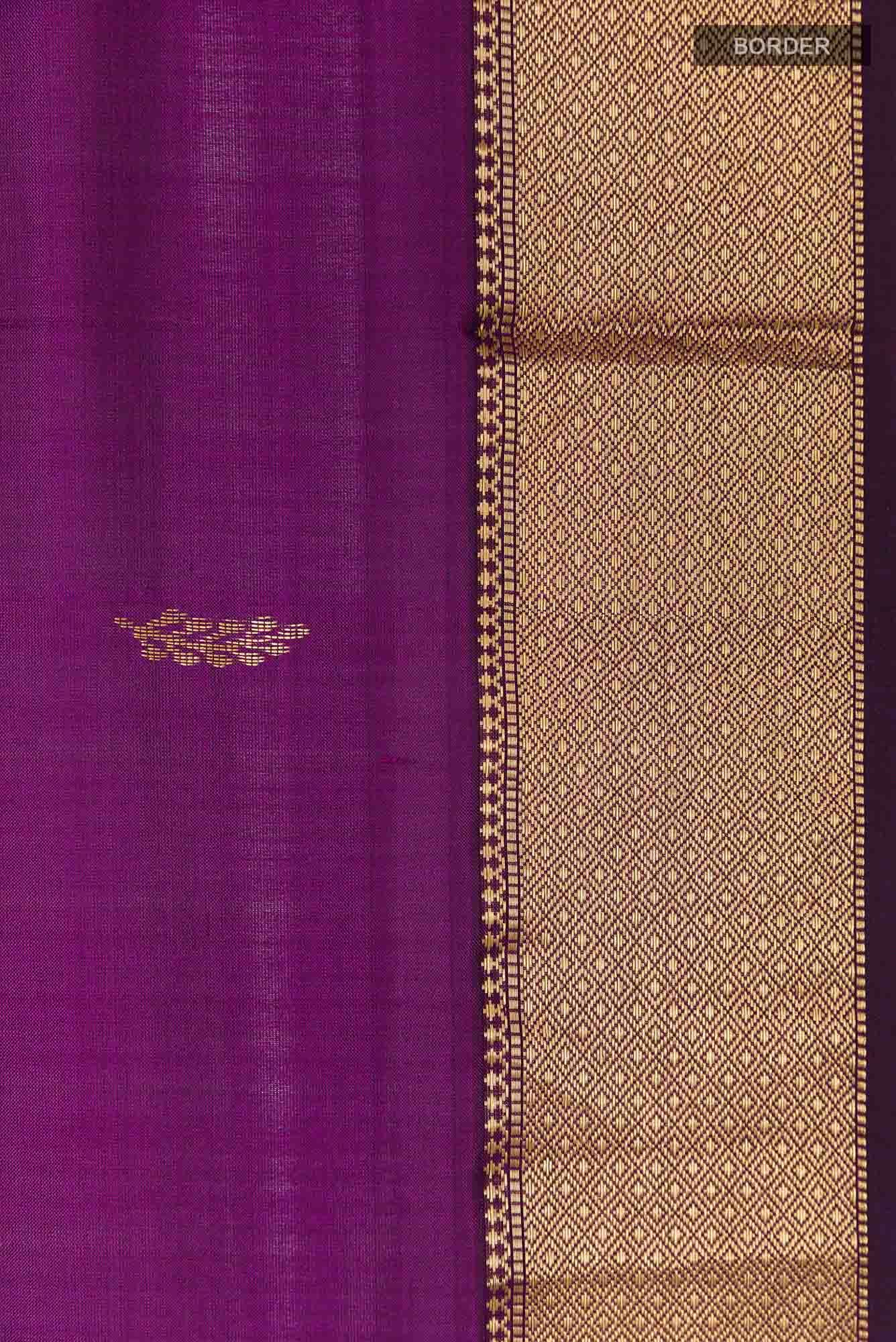 Purple Maheshwari Silk Saree