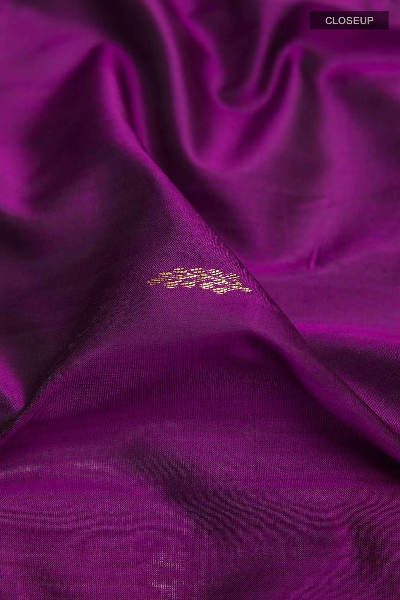Purple Maheshwari Silk Saree