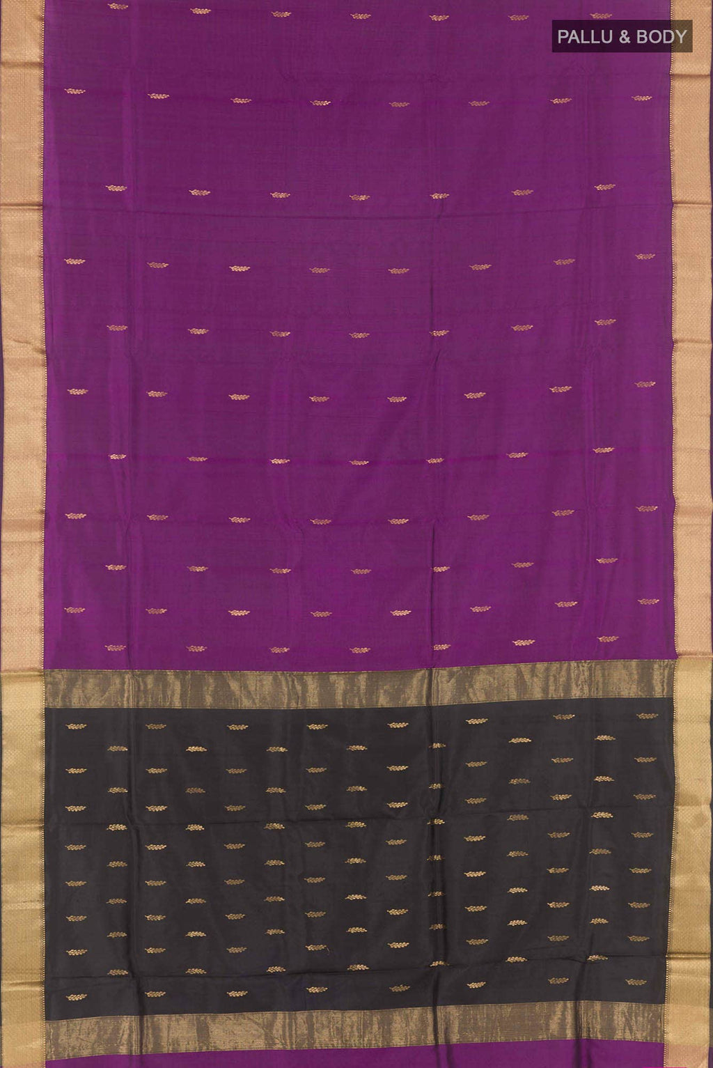 Purple Maheshwari Silk Saree