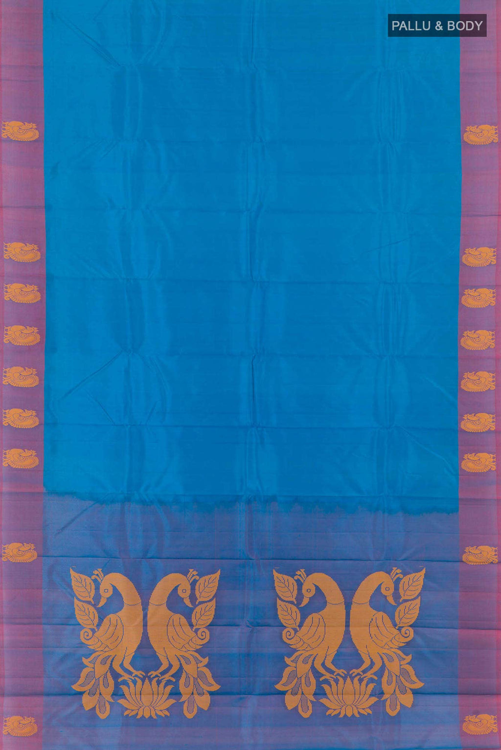 Blue Kanchipuram Silk Saree