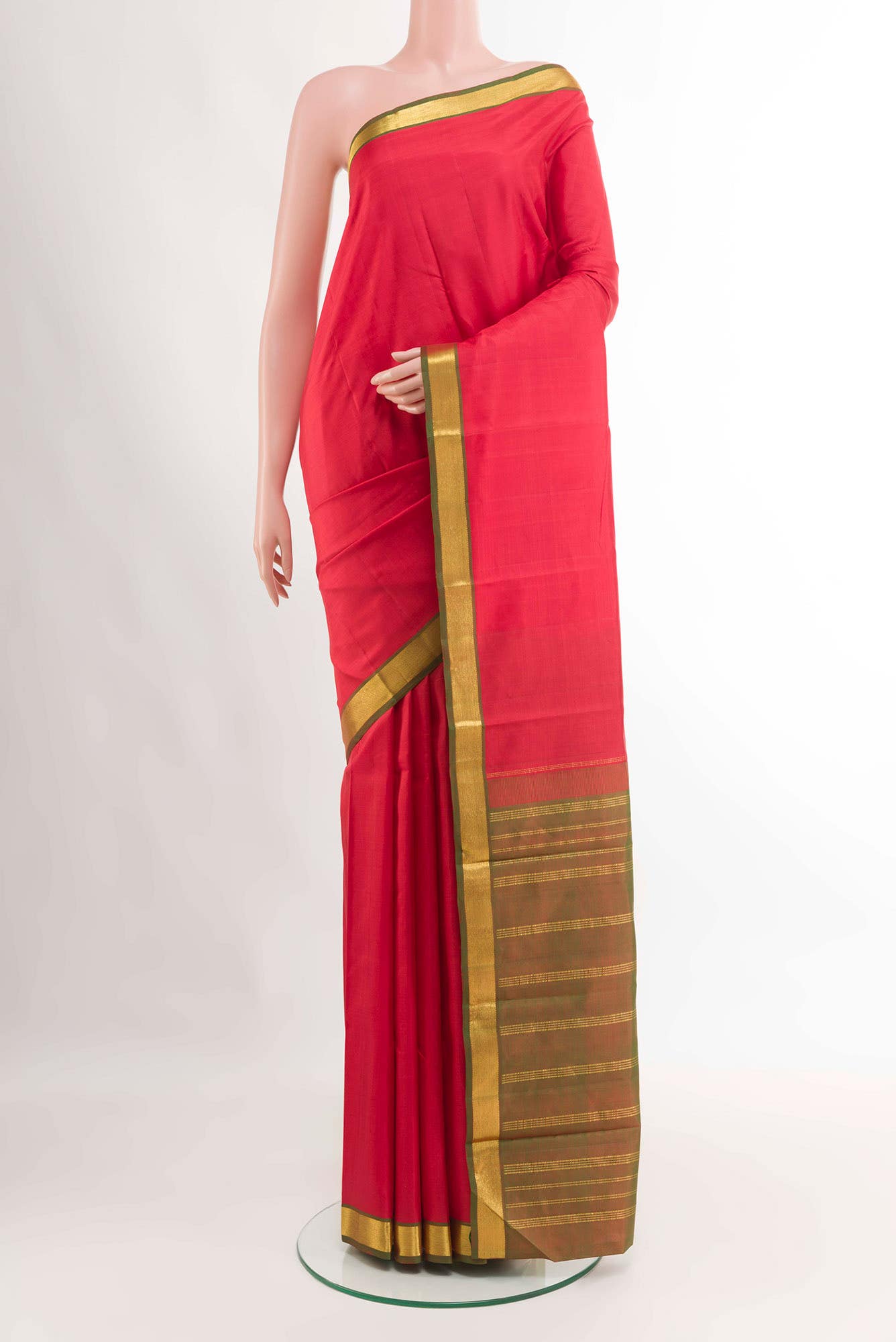 Red Kanchipuram Silk Saree