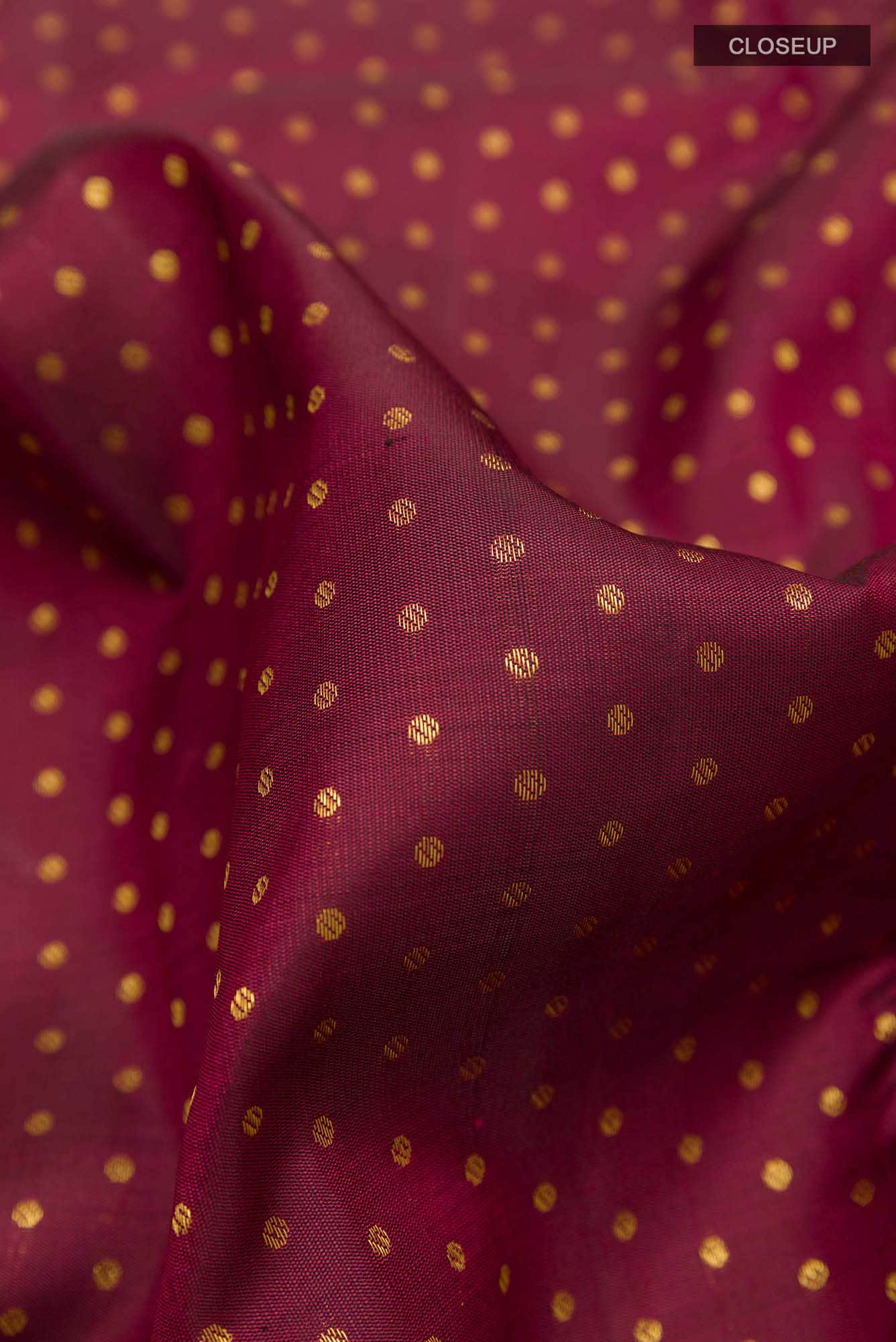 Maroon Kanchipuram Silk Saree