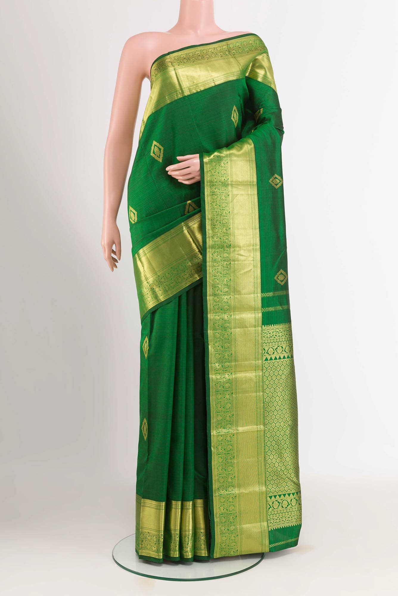 Green Kanchipuram Silk Saree