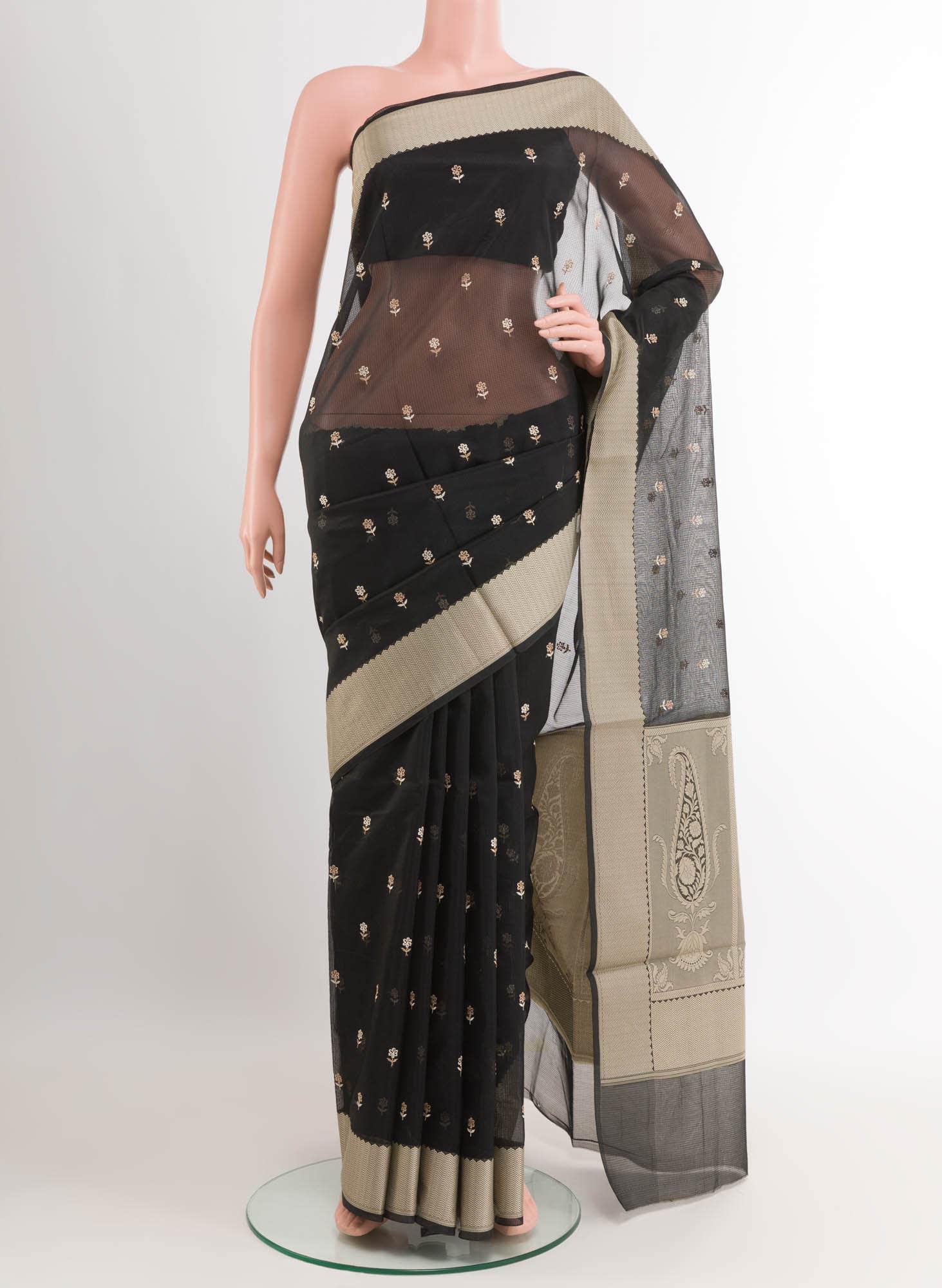 Black Kota Cotton Saree