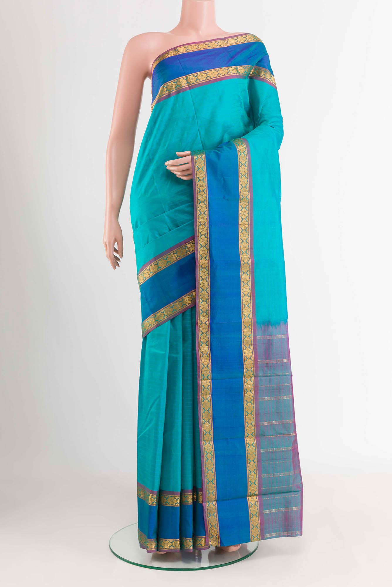 Green Kanchipuram Saree
