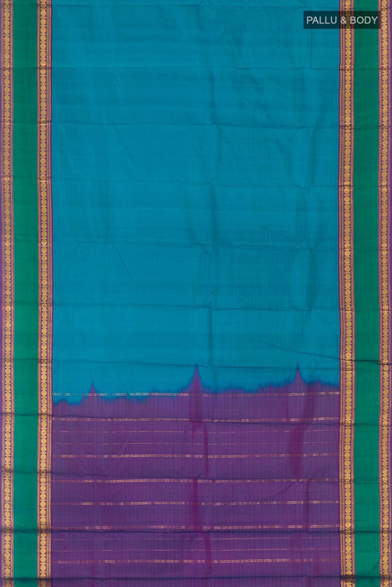 Blue Kanchipuram Silk Saree