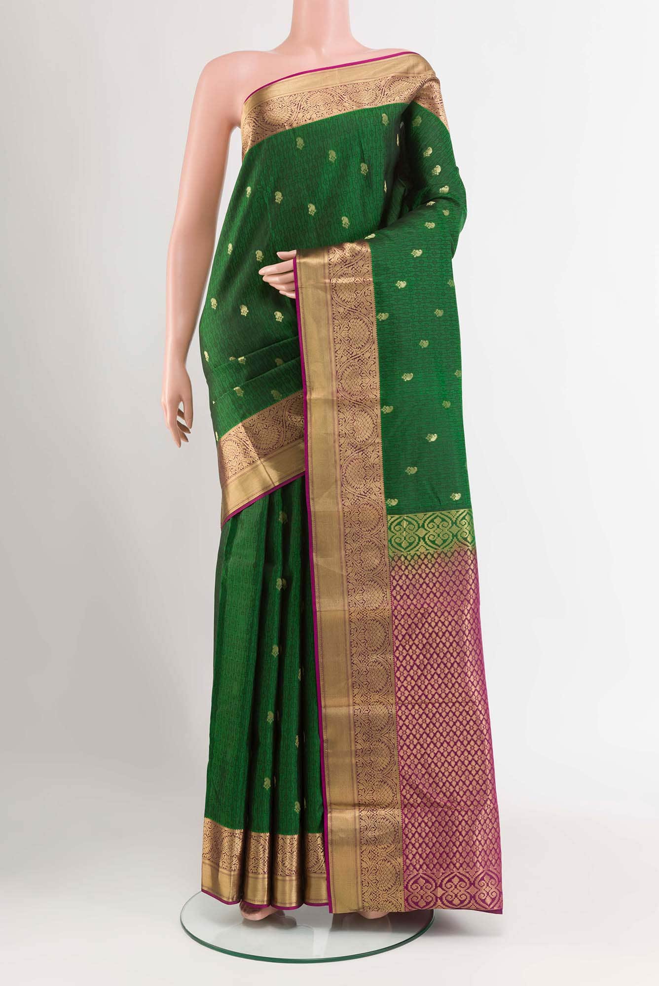 Green Kanchipuram Silk Saree