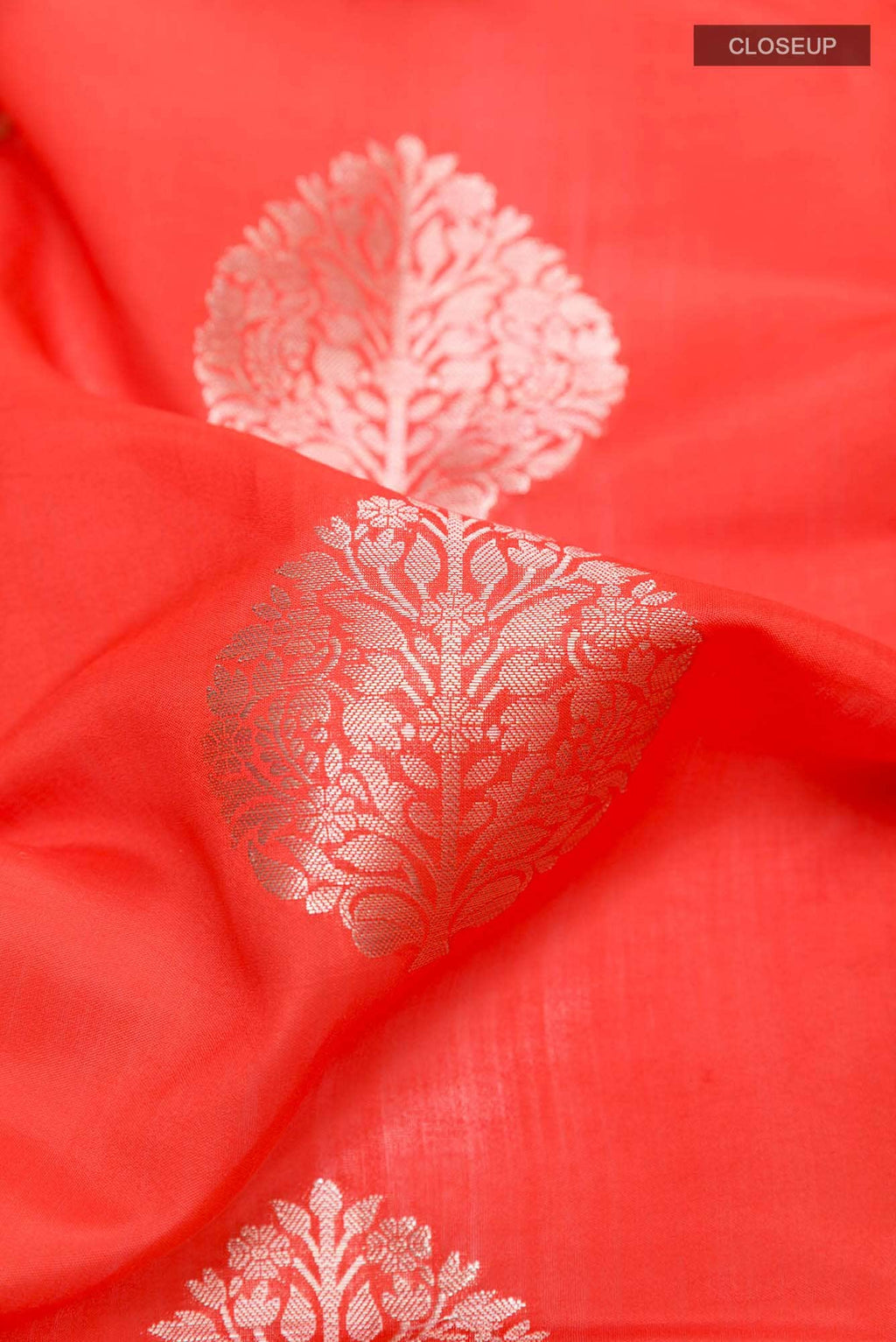 Red Tussar Saree