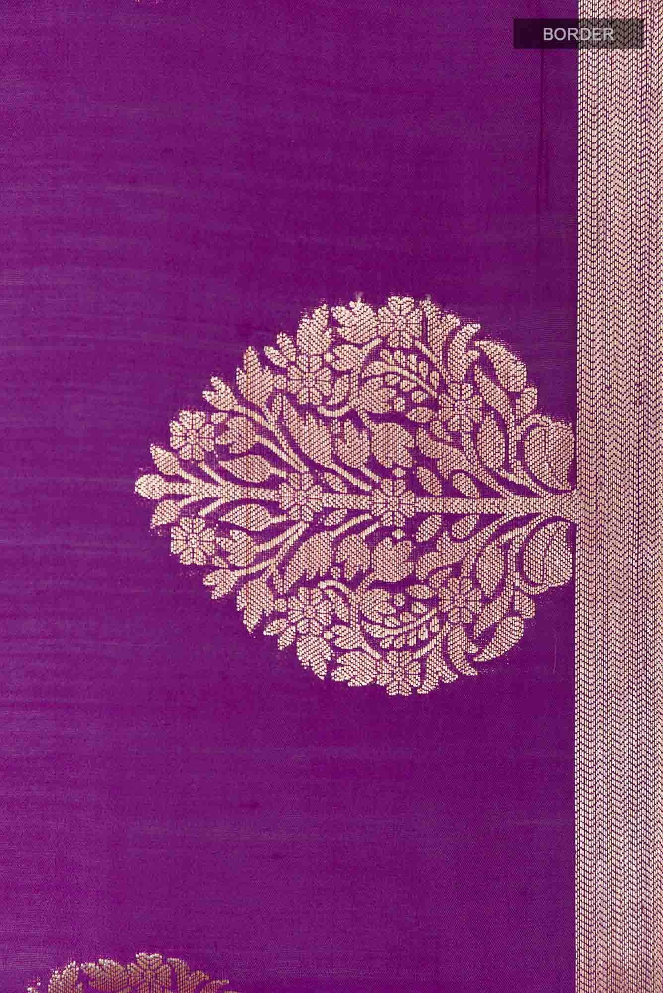 Purple Tussar Saree