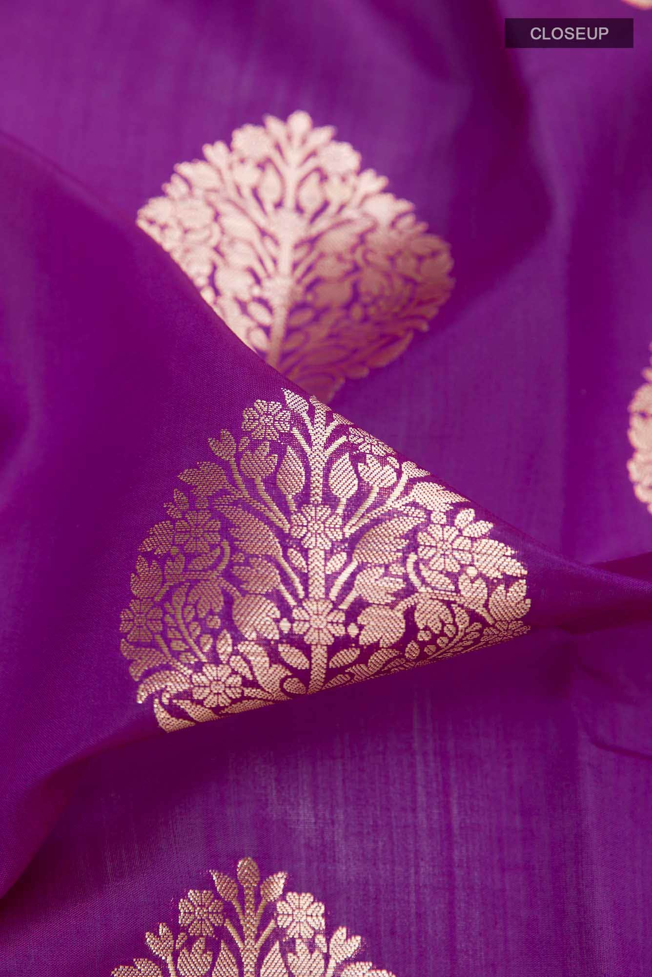 Purple Tussar Saree