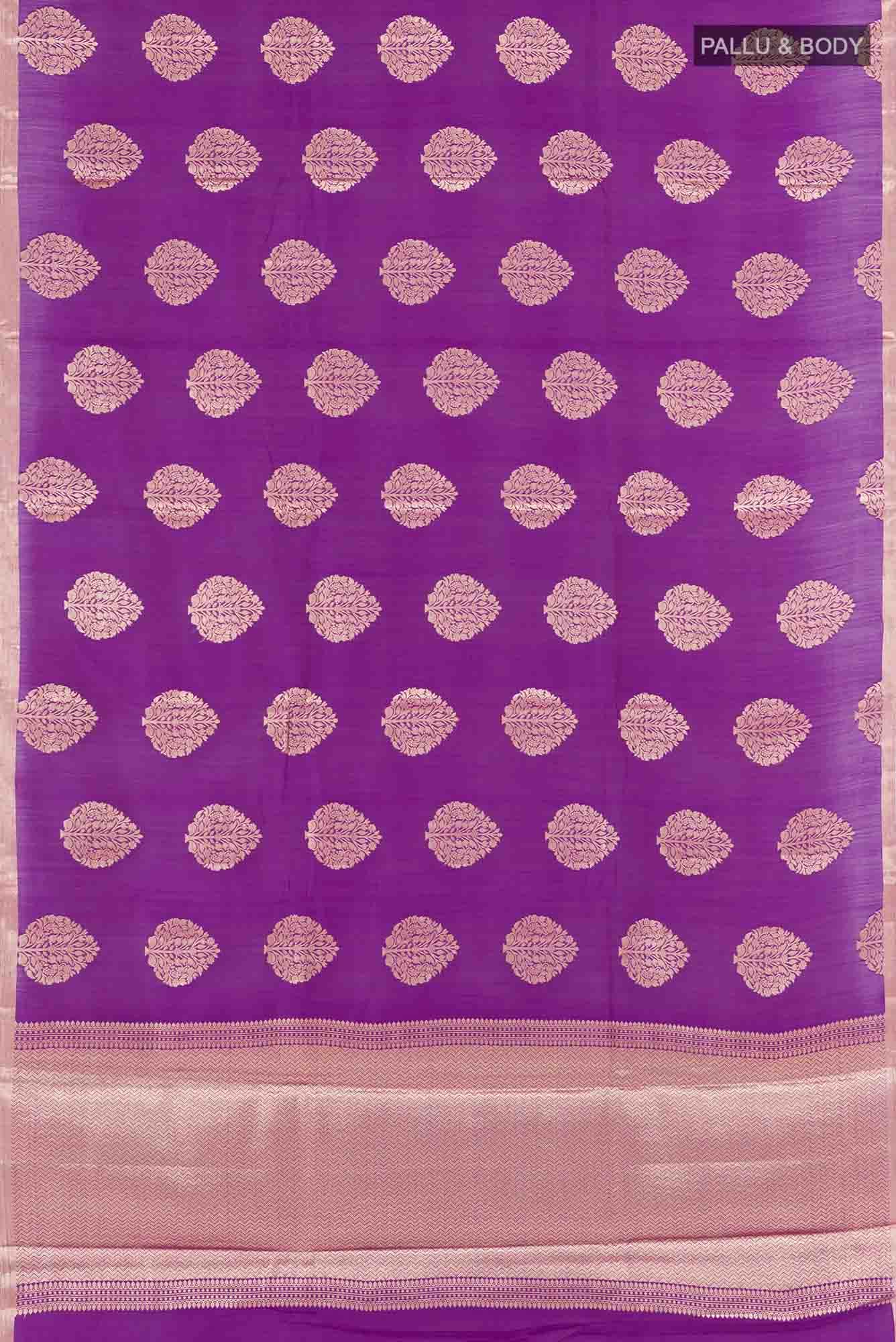 Purple Tussar Saree