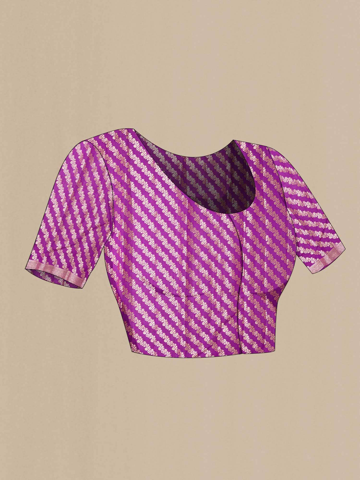 Purple Tussar Saree