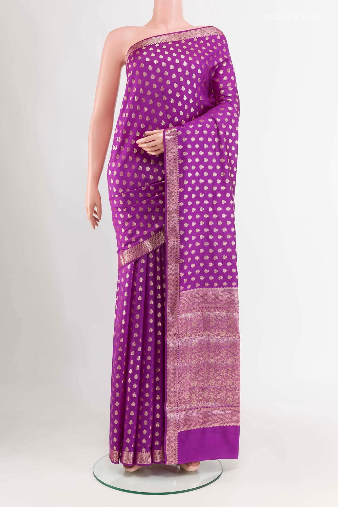 Purple Tussar Saree