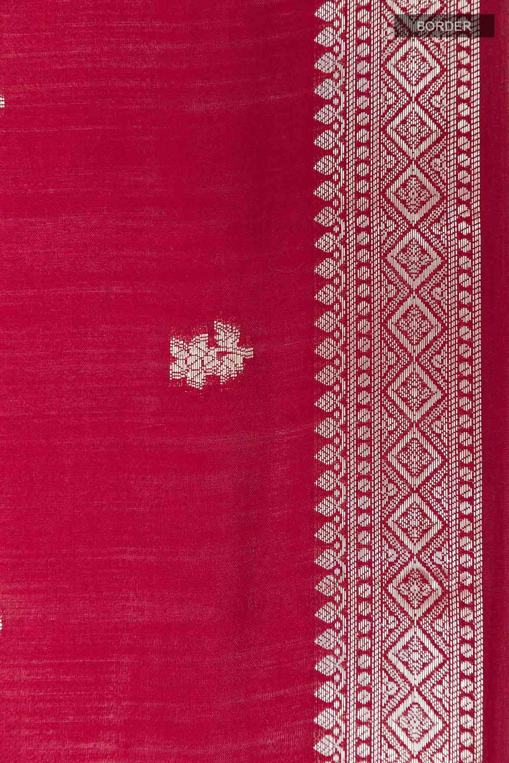 Maroon Tussar Silk Saree