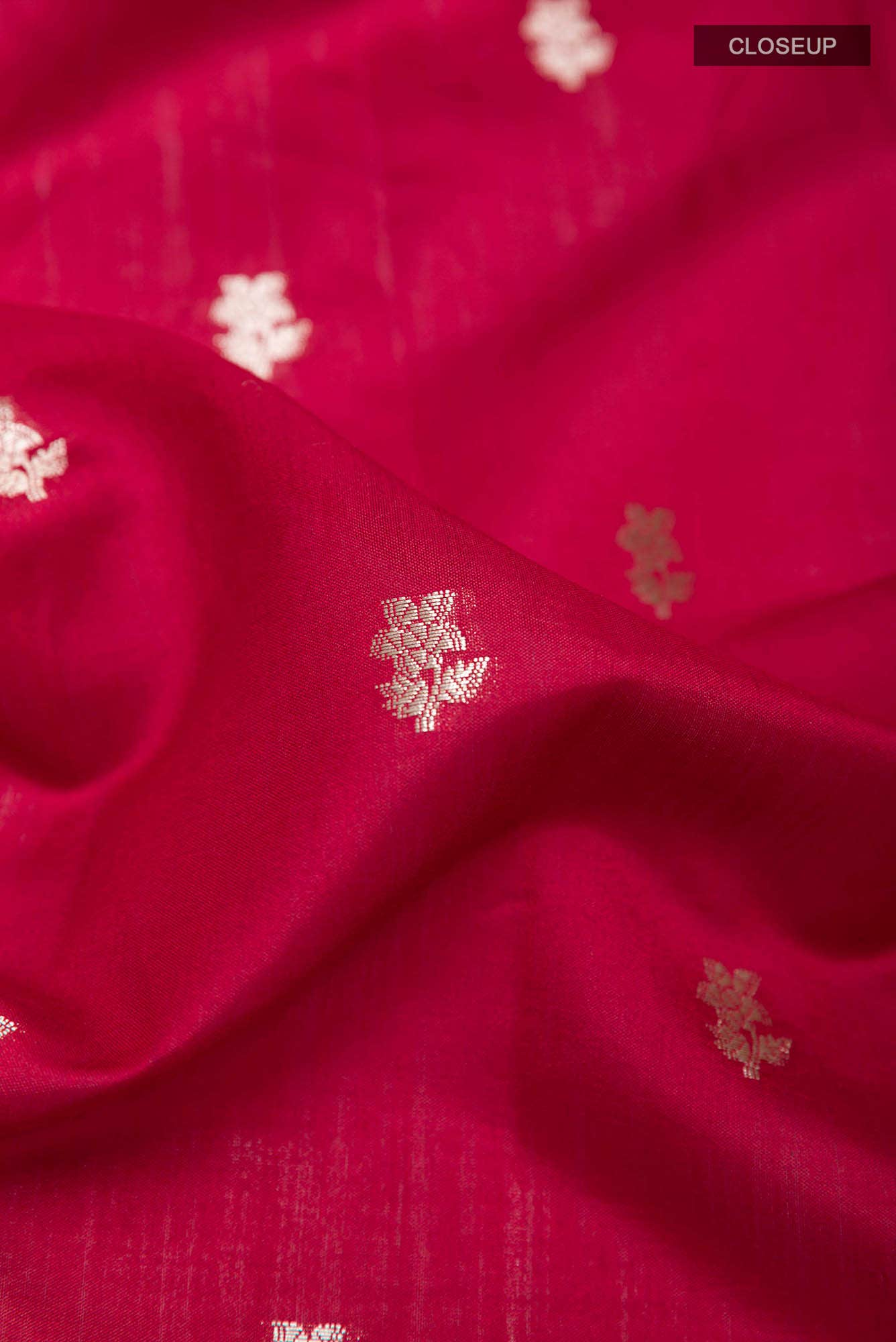 Maroon Tussar Silk Saree