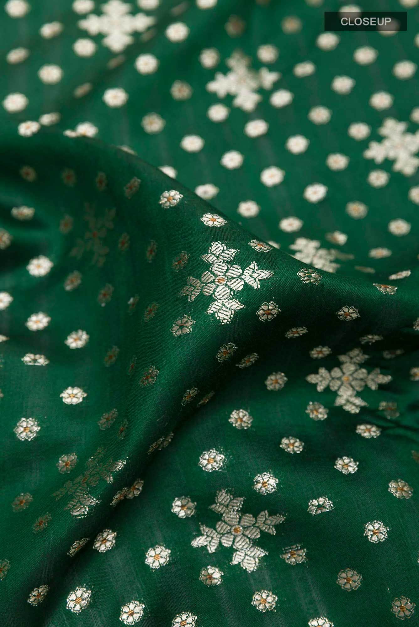 Green Tussar Silk Saree