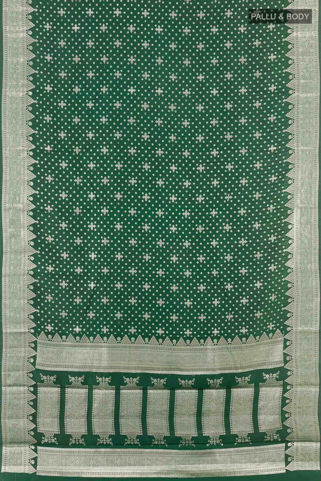 Green Tussar Silk Saree