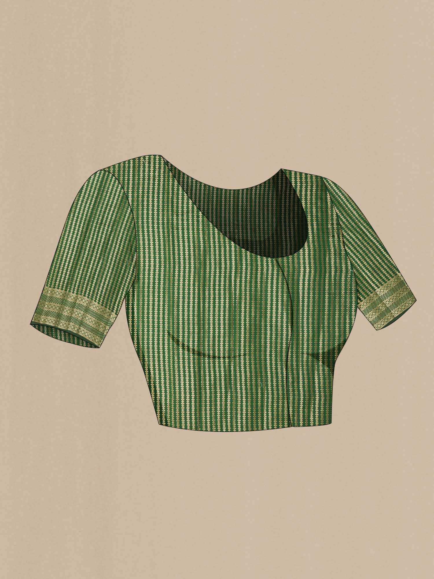 Green Tussar Saree