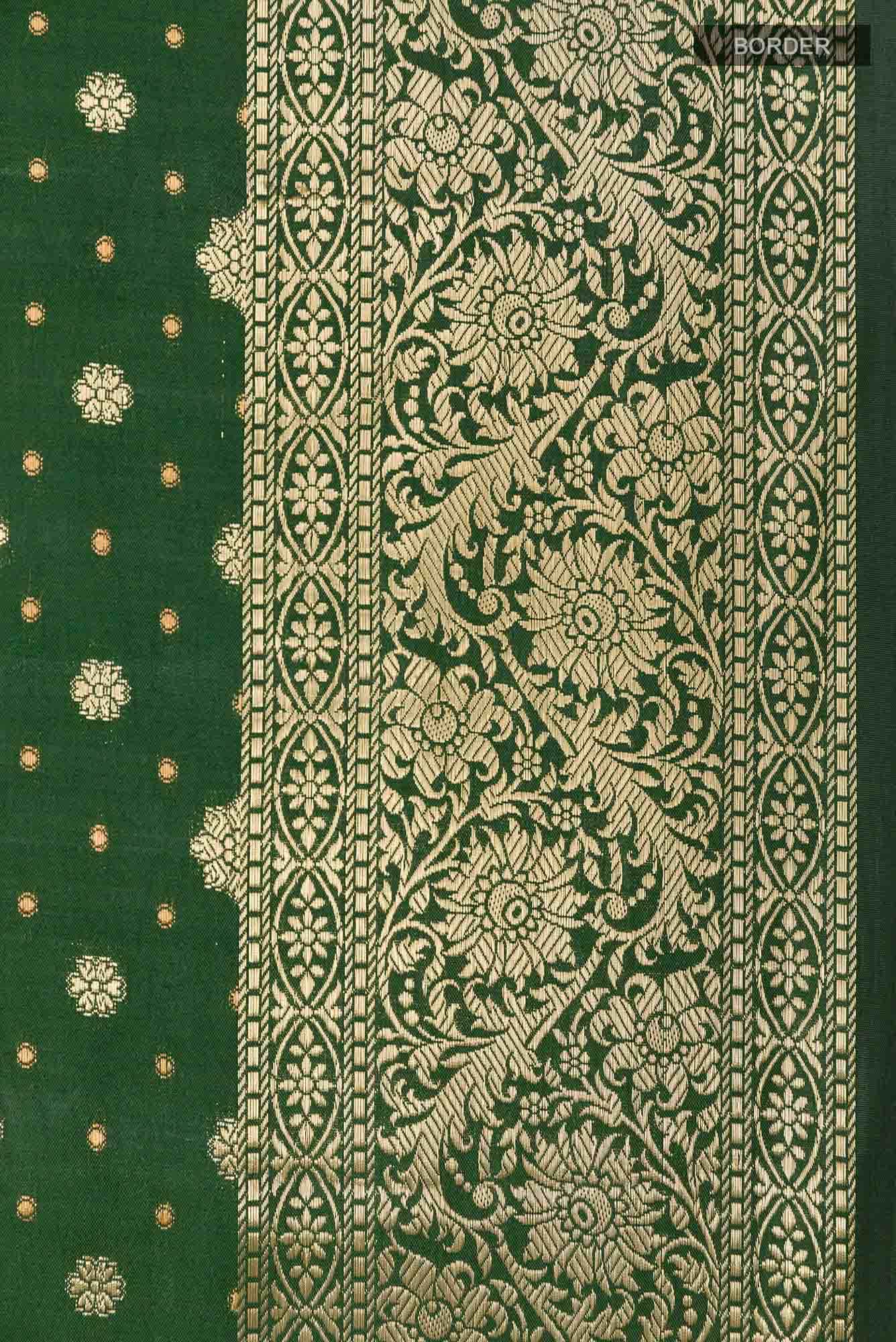 Green Tussar Saree