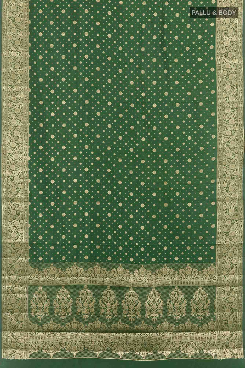 Green Tussar Saree