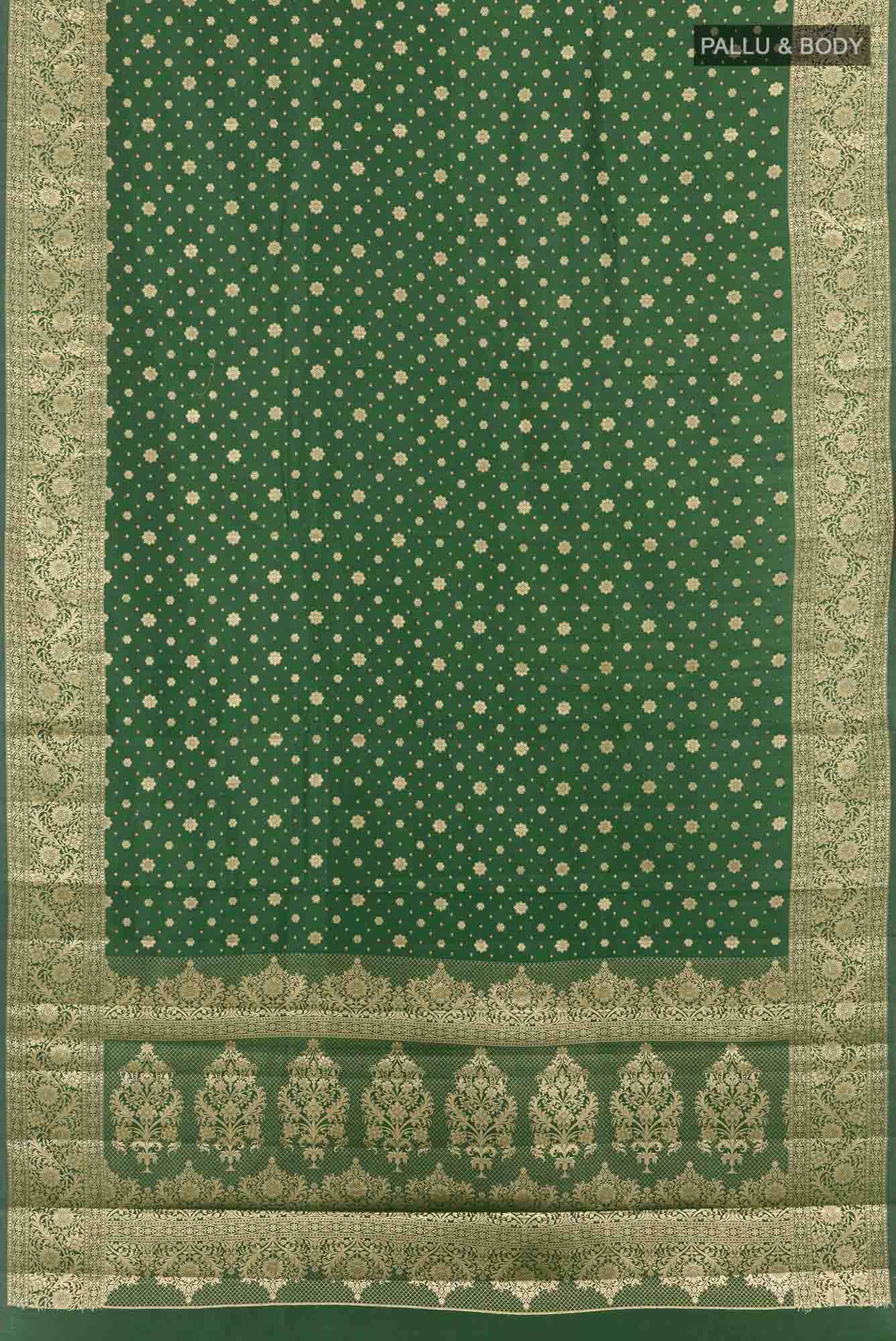 Green Tussar Saree