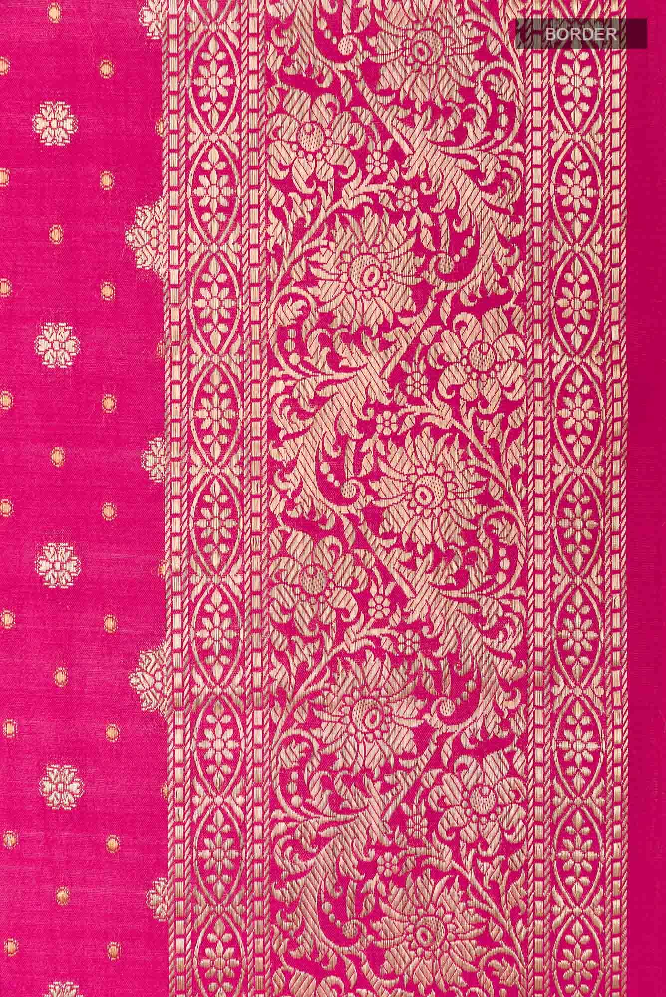 Magenta Tussar Saree