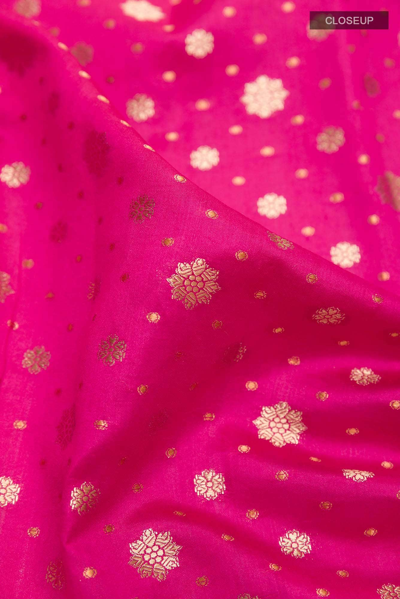 Magenta Tussar Saree