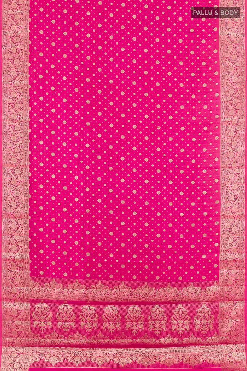 Magenta Tussar Saree