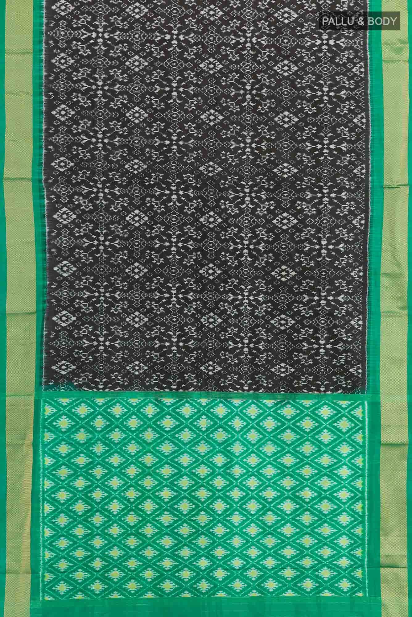 Black Pochampally Silk Saree