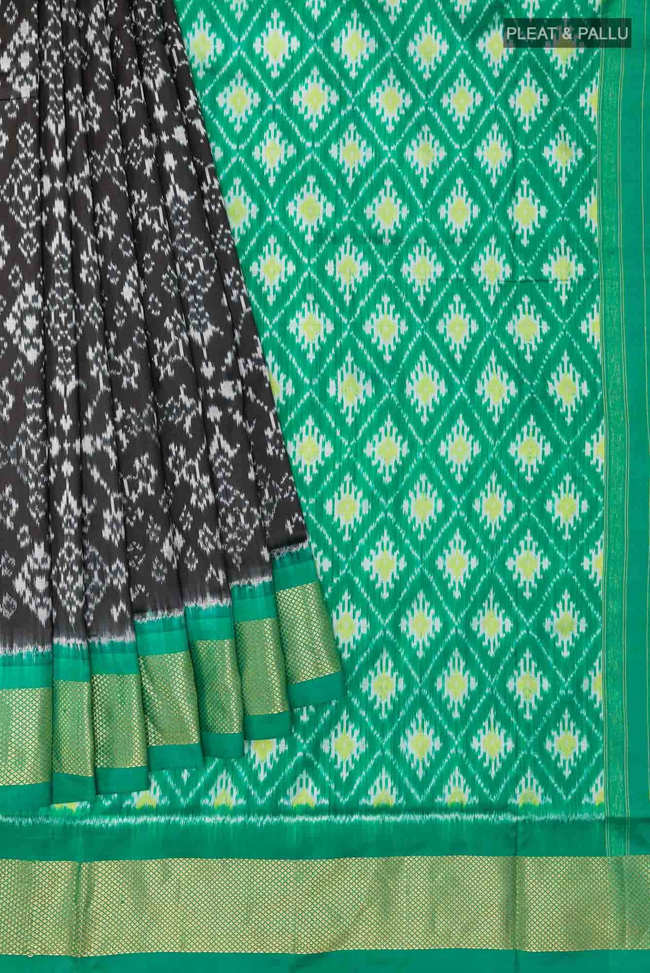 Black Pochampally Silk Saree