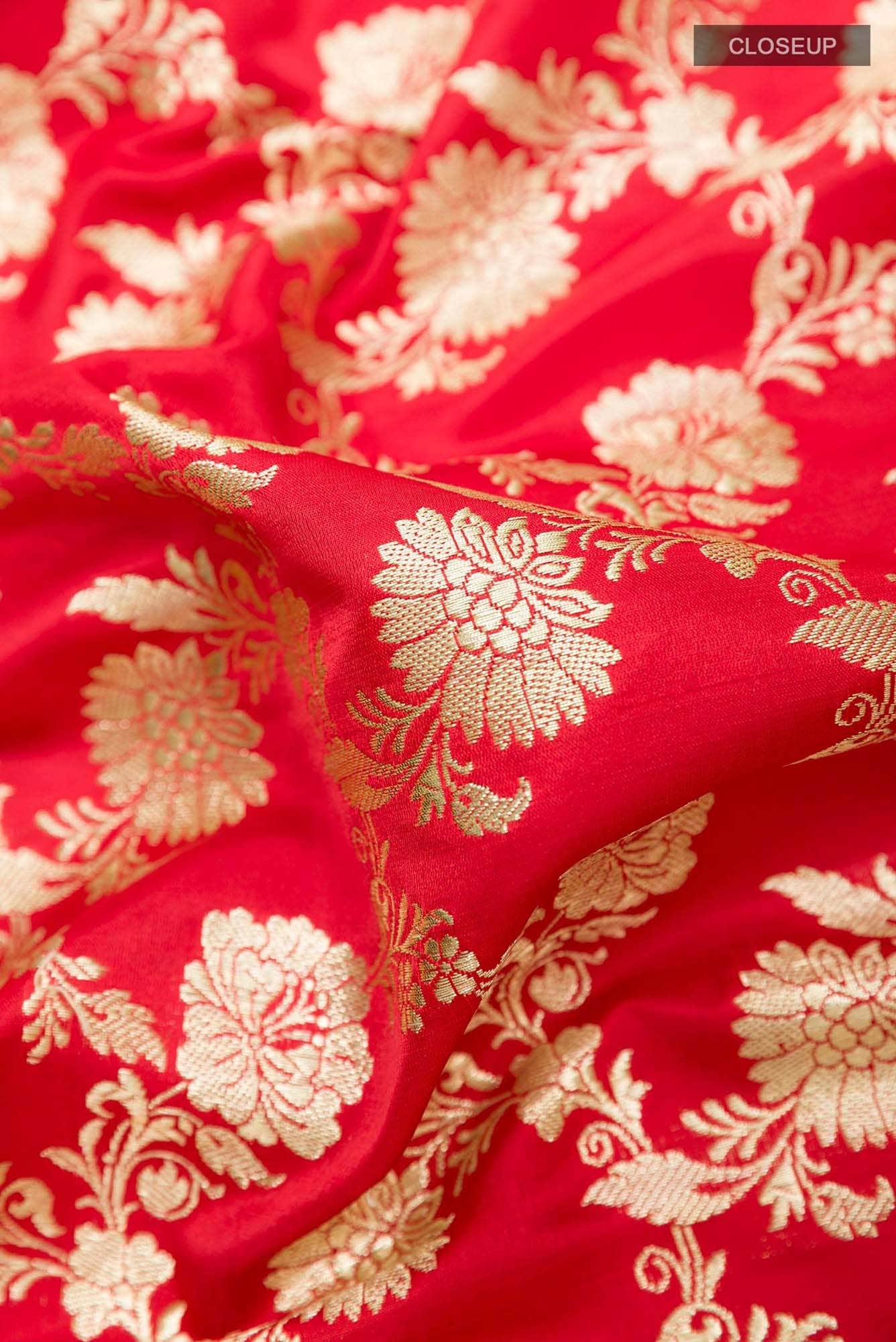 Red Banarasi Silk Saree