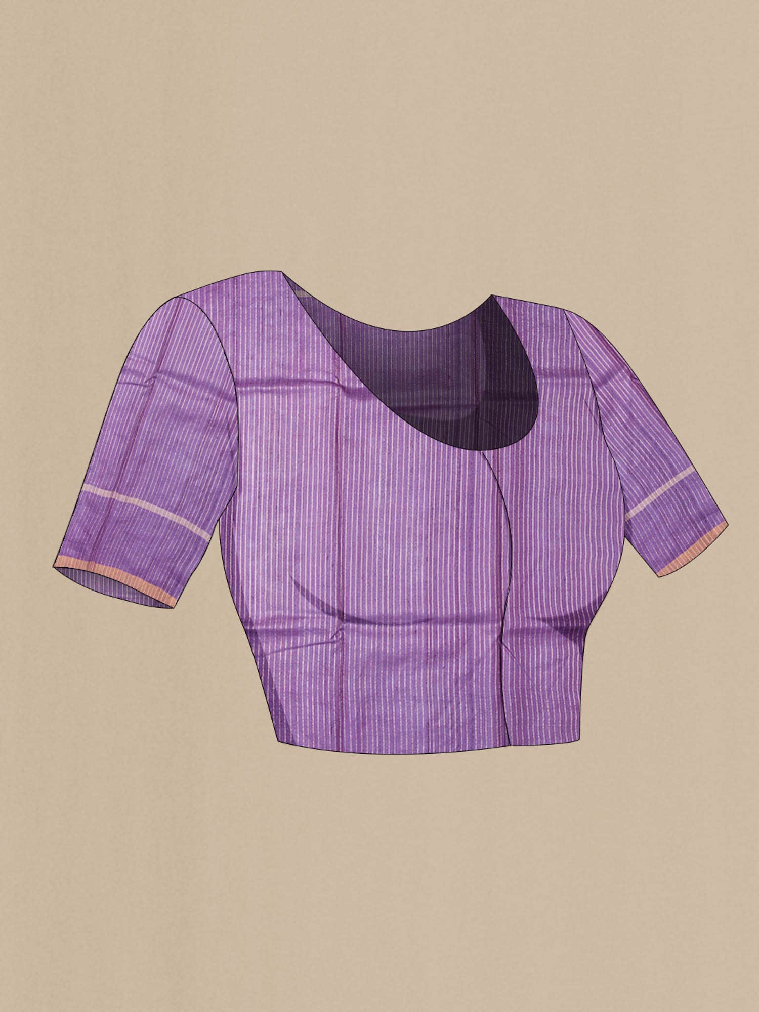 Purple Tussar Saree