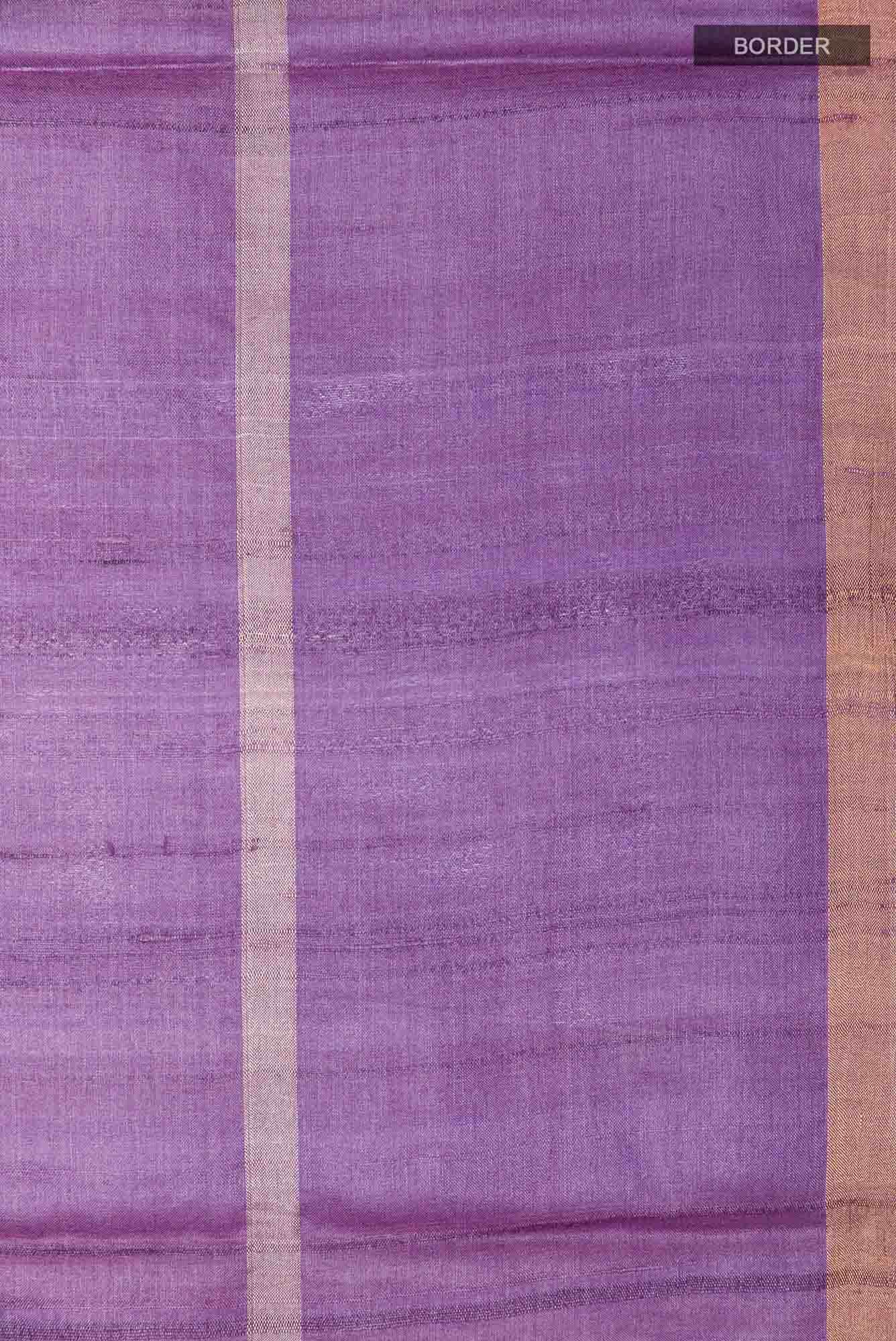 Purple Tussar Saree