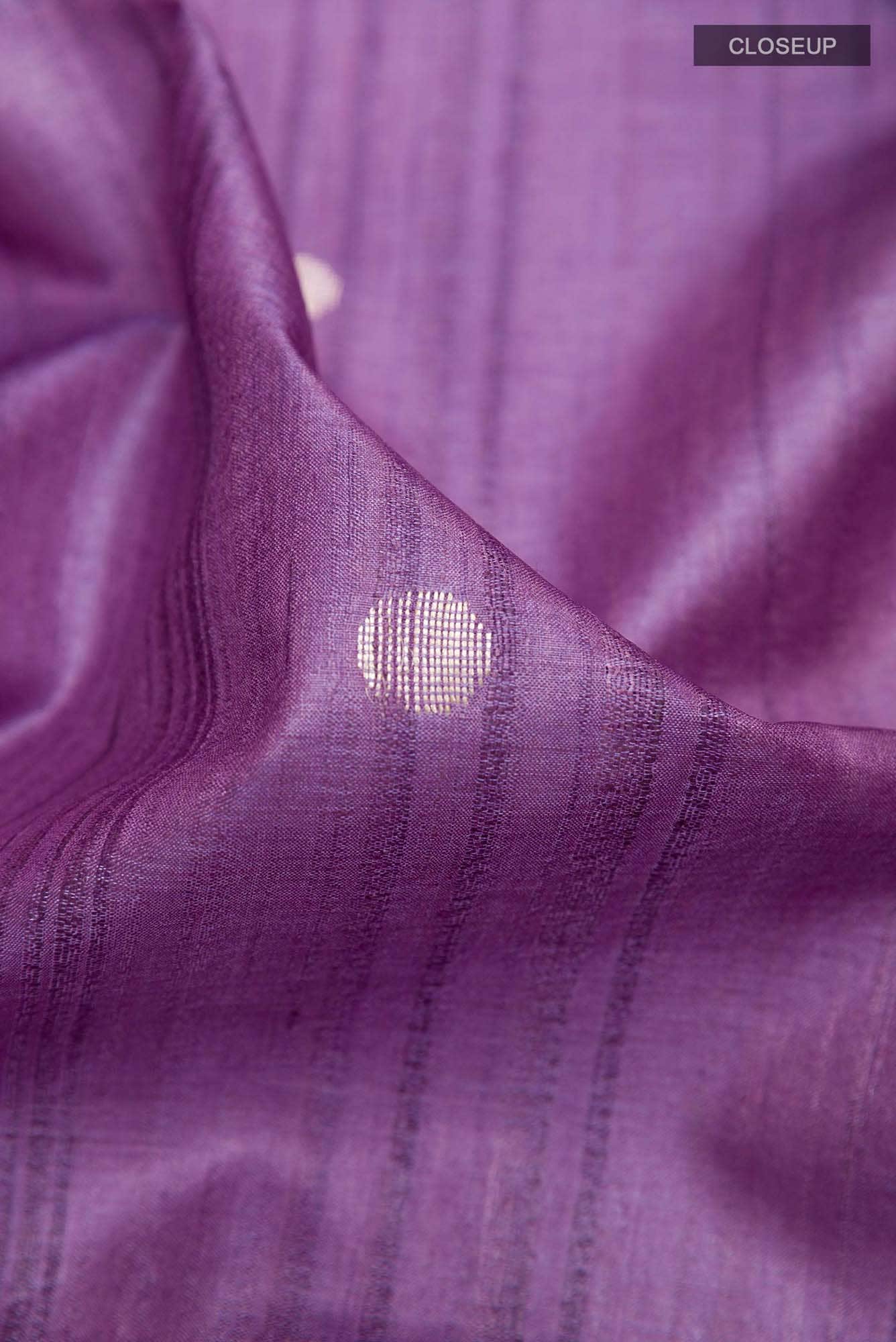 Purple Tussar Saree