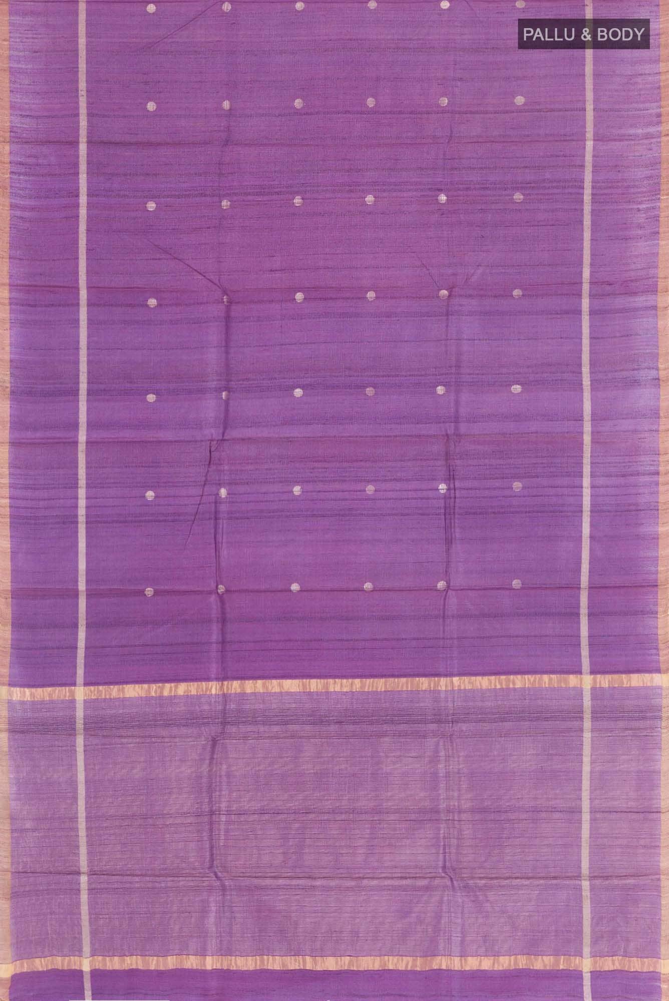 Purple Tussar Saree
