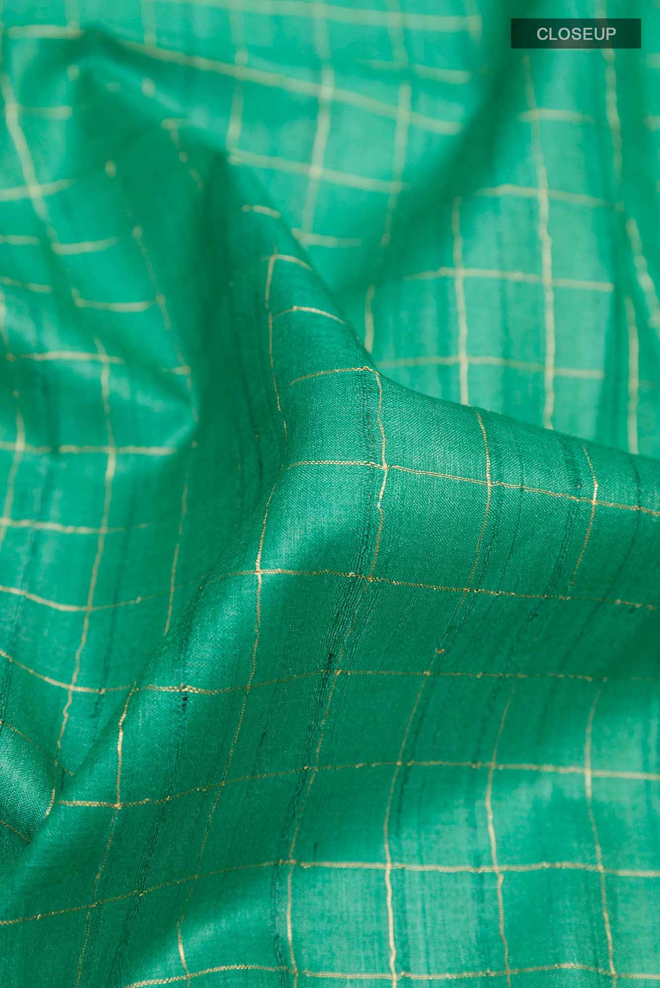 Sea Green Tussar Saree