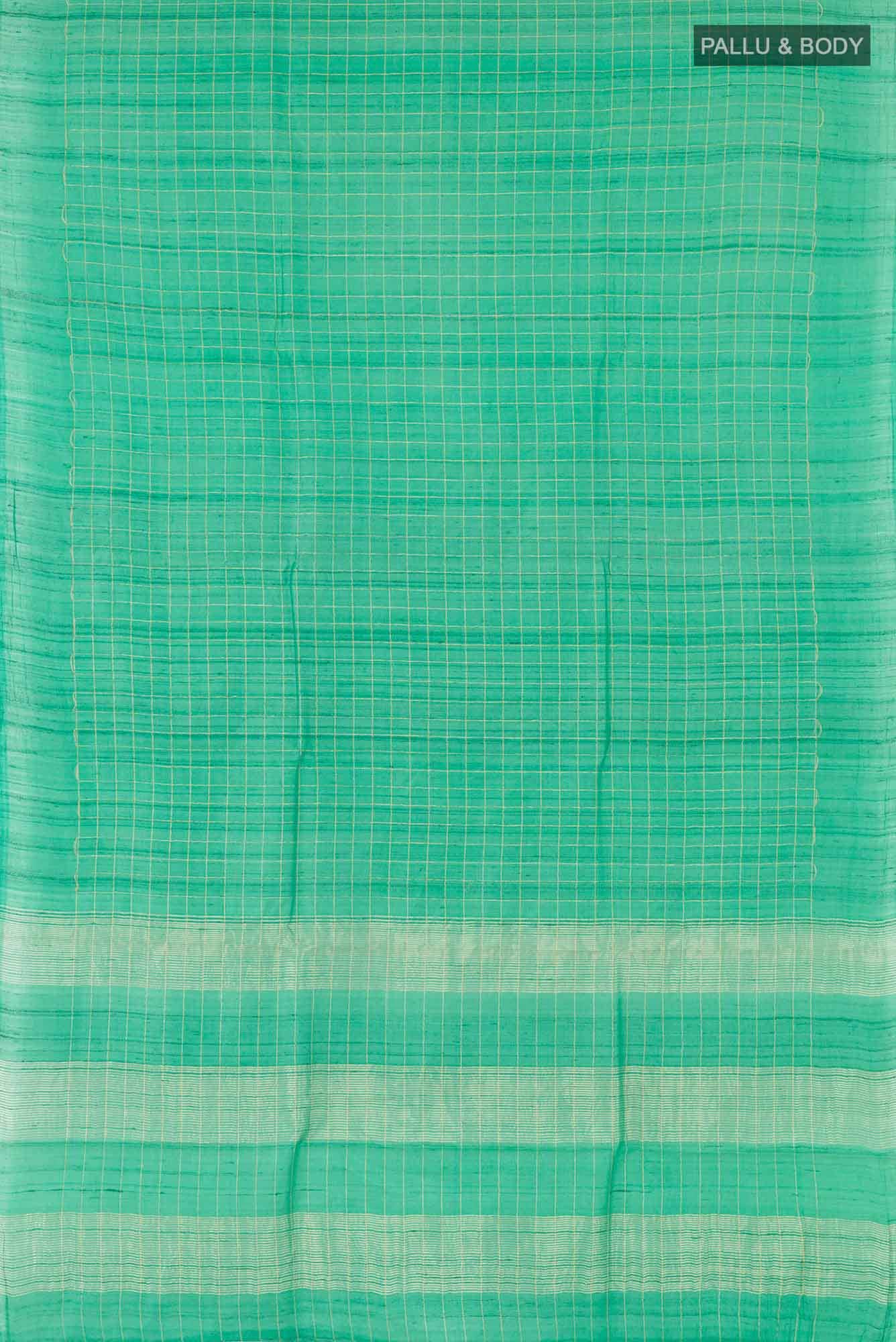 Sea Green Tussar Saree