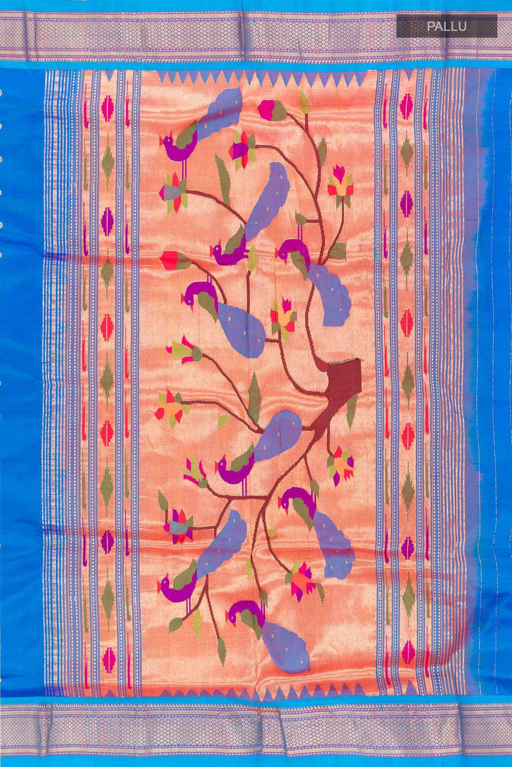 Blue Paithani Silk Saree