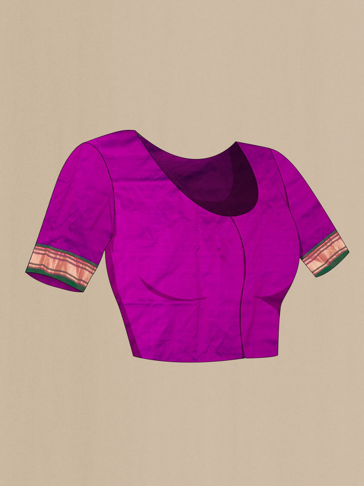 Purple Paithani Silk Saree