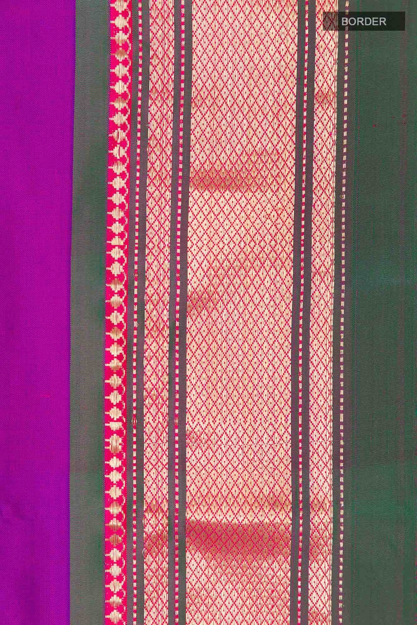 Purple Paithani Silk Saree