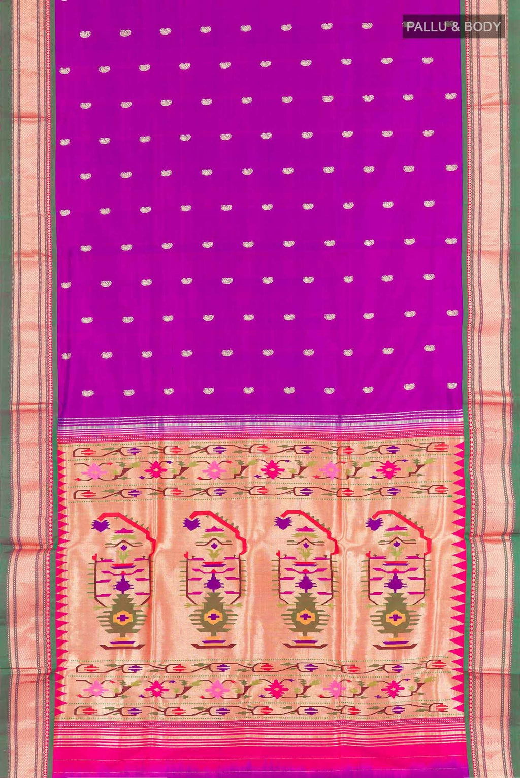 Purple Paithani Silk Saree